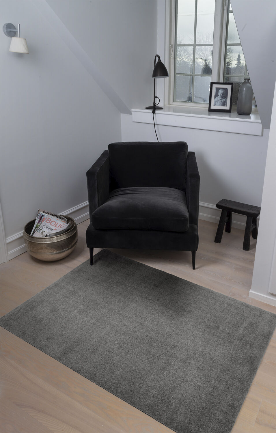 T&aelig;ppe/l&oslash;ber 130x90 cm, unicolor