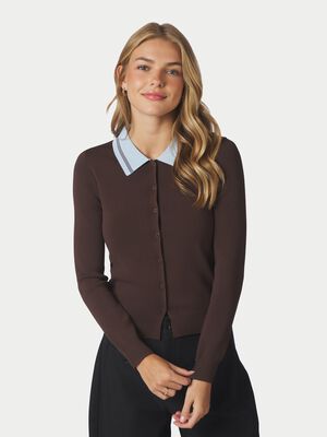 Filiana Contrast Polo Blouse