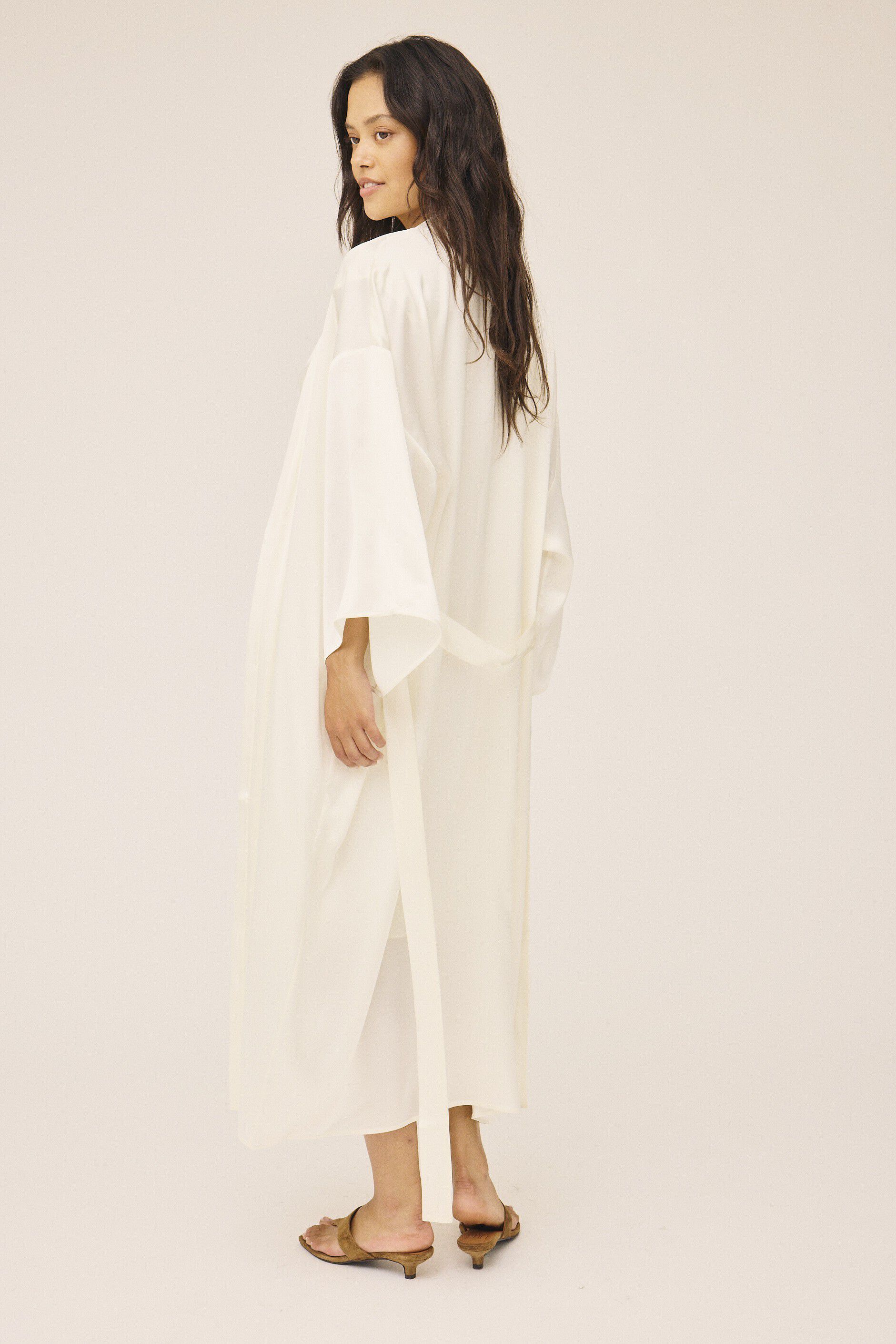 Moon 14 G - Long Kimono, 100% Silk