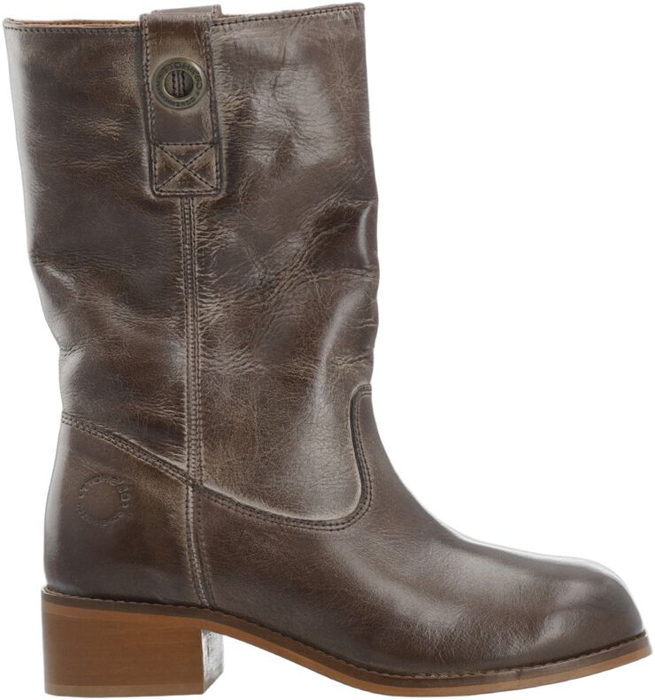 CASVILMA Warm Pull On Mid Cut Boot Waxy Leather