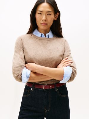 WOOL CASH C-NK LS SWEATER