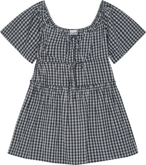 Seersucker Check Mini Layer Dress