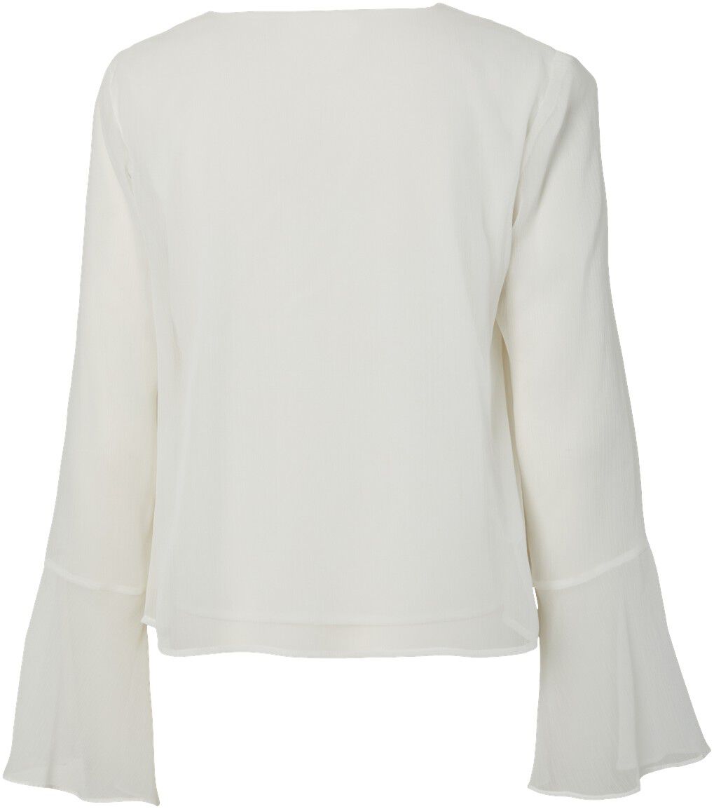 PCJASMIN LS V-NECK TOP WVN D2D PP B