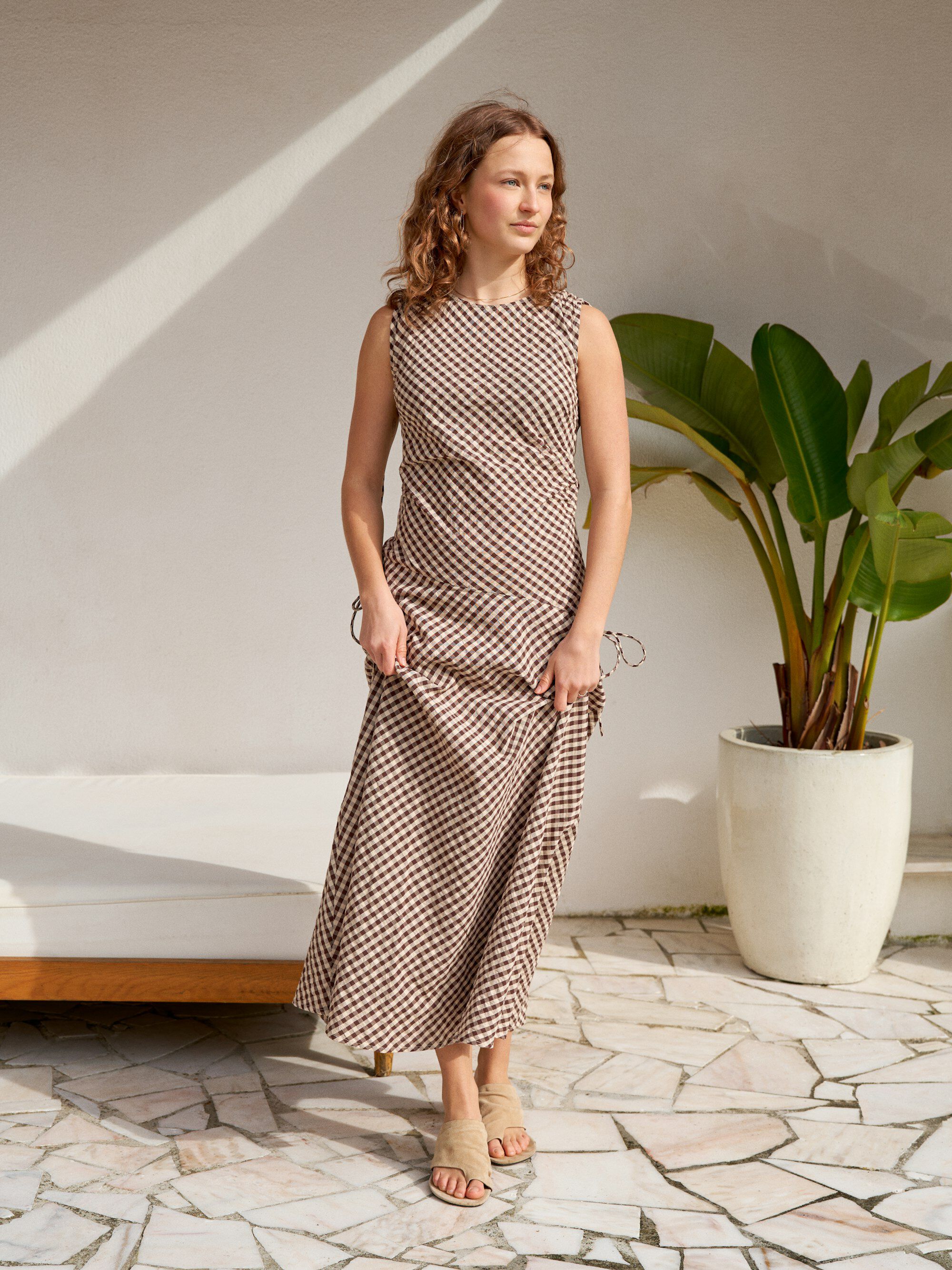 Saxton Check Dress