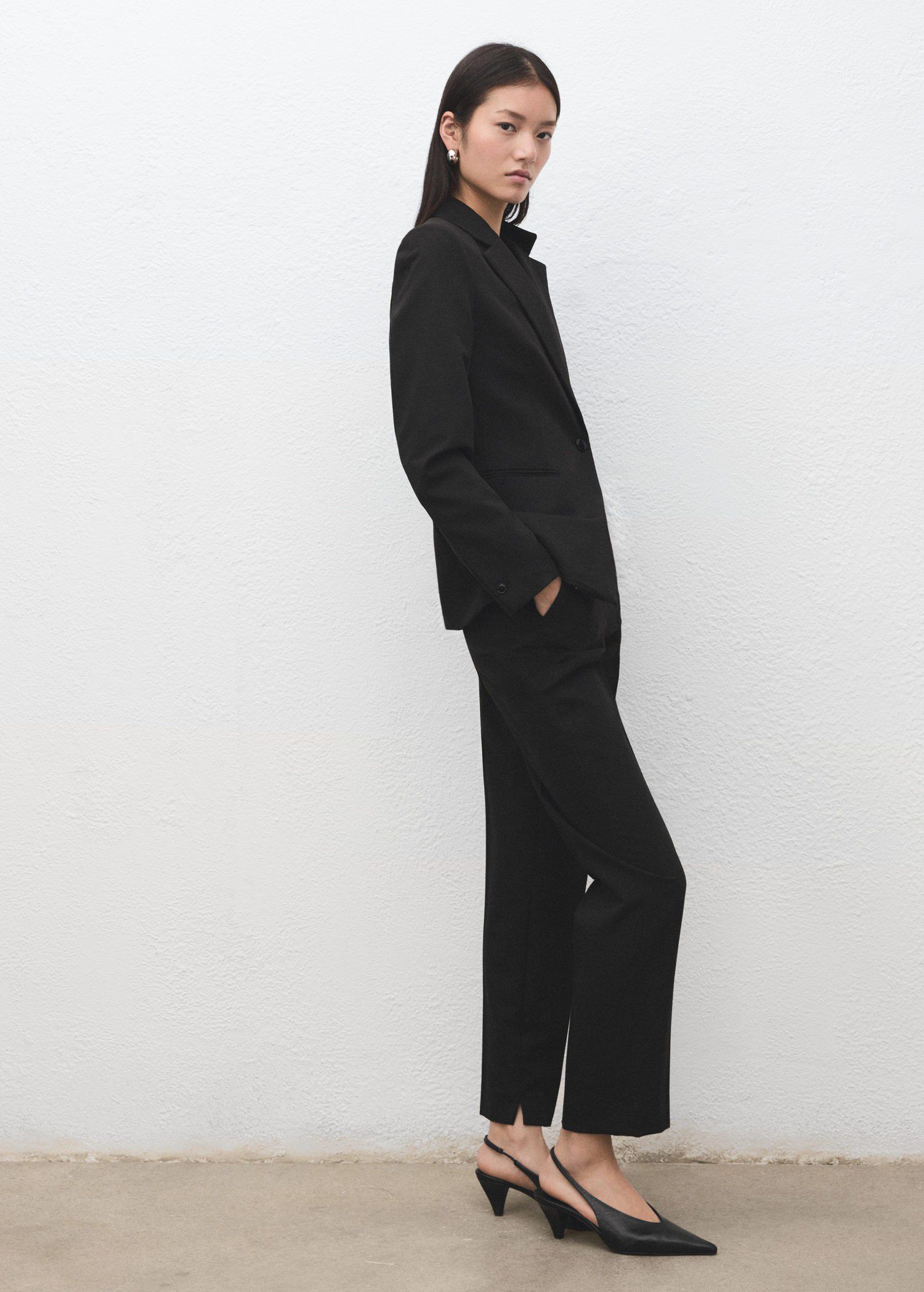Straight suit trousers