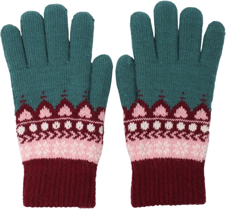 Danechestnut Gloves Dark Slate JAQUARD