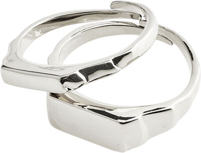 BLINK recycled ring 2-in-1 set, silver-plated