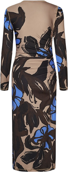 Gathered Long Sleeve Midi Dress, 2244 Stocking Jersey