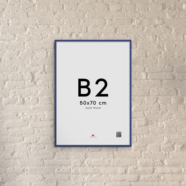 Poster&Frame - Blue wood 30x40cm