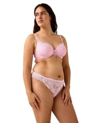 T-shirt-bh med blonde og mesh.