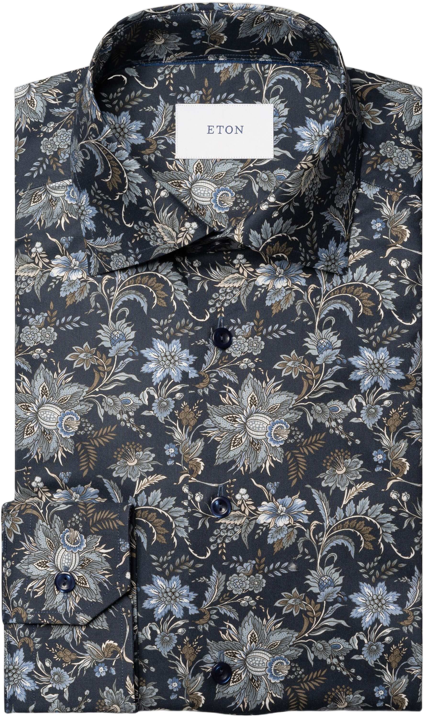Slim Fit Floral Print Signature Twill Shirt