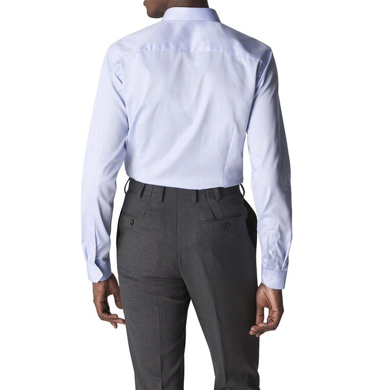 Super Slim Fit White Signature Twill Shirt