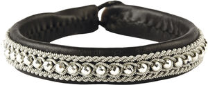 Hella Facet Silver Beads Black - Large