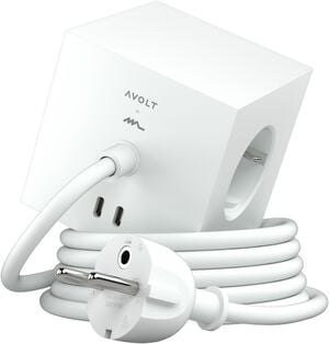 Square 1 - USB-C - 3m F EU - Opal White