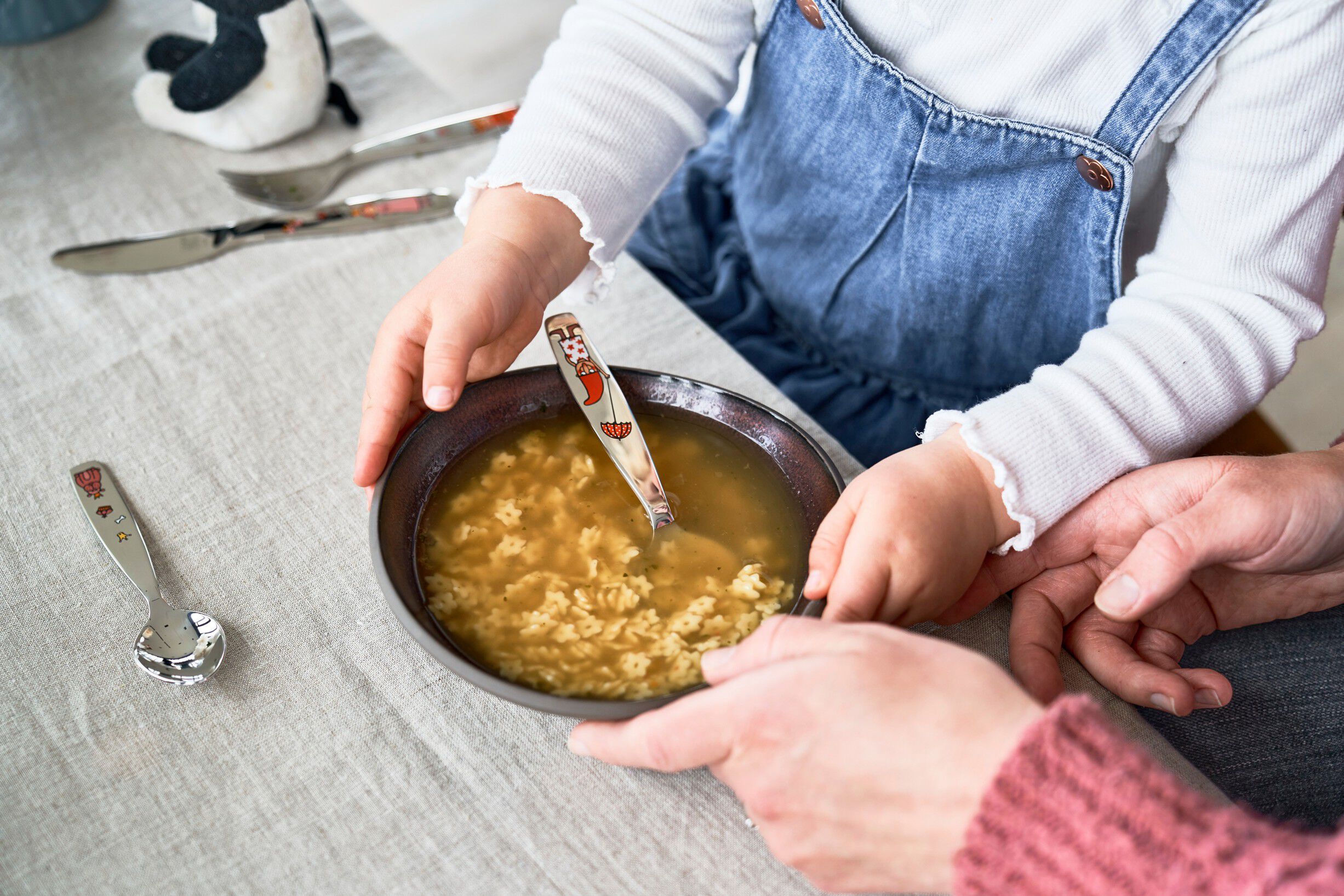 Prinsesse Emilie 4-st, Set med barnbestick, Silver