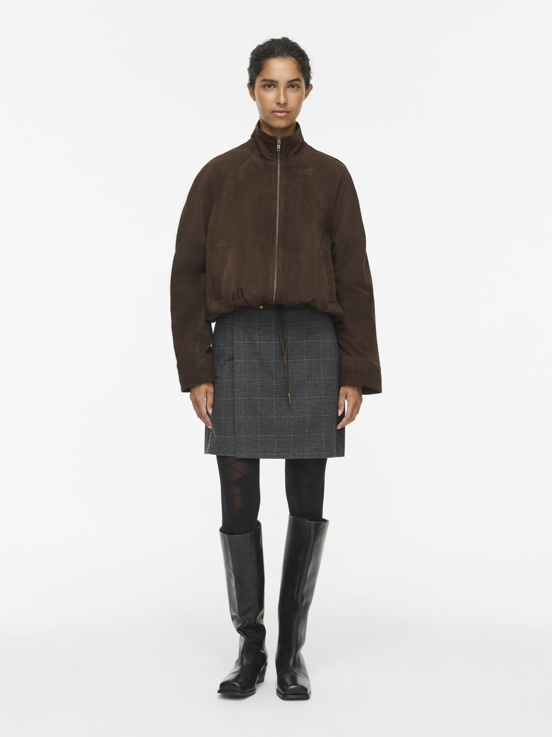 Roususie L/S Suede Jacket/Pf