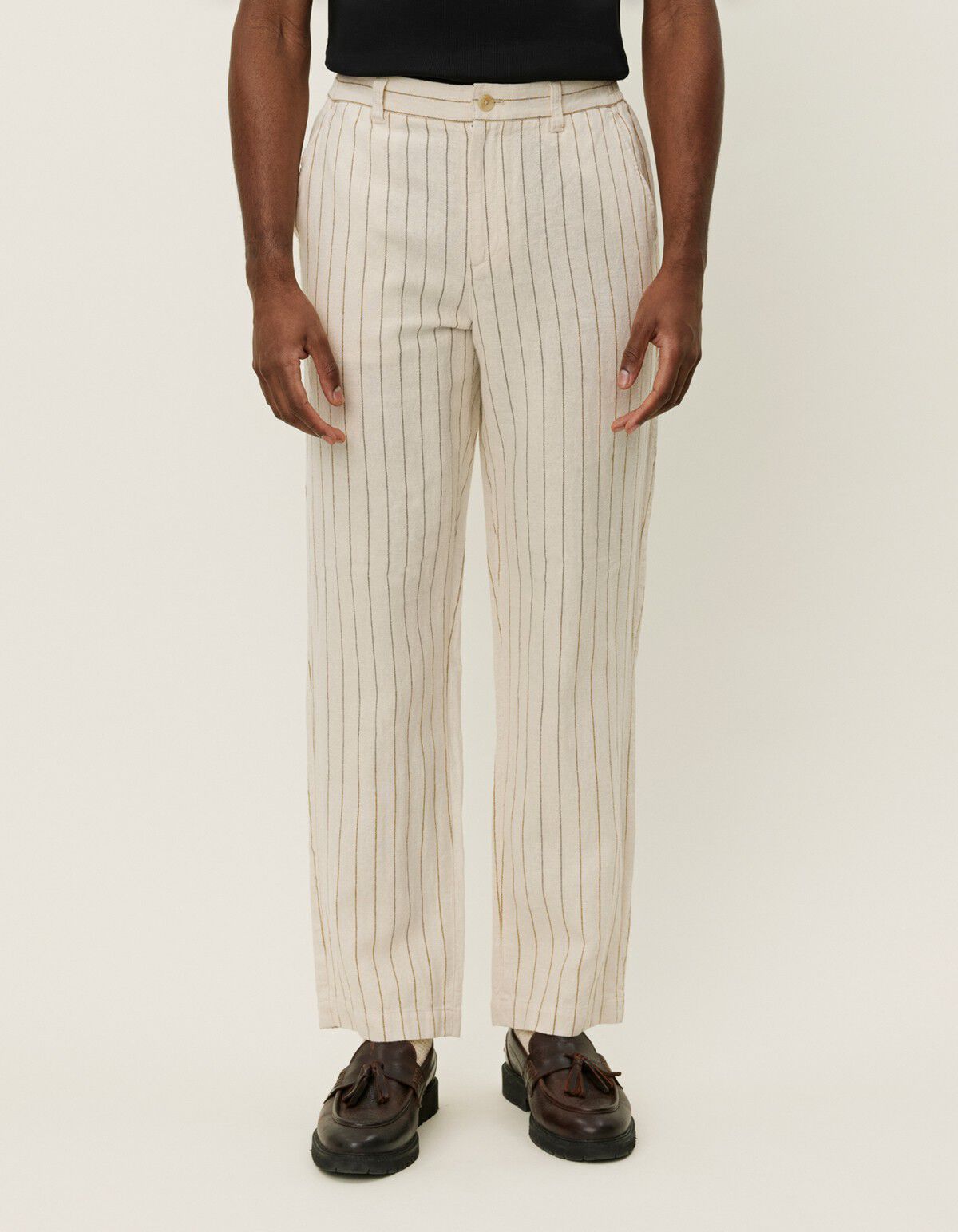 Pino Striped Linen Pants