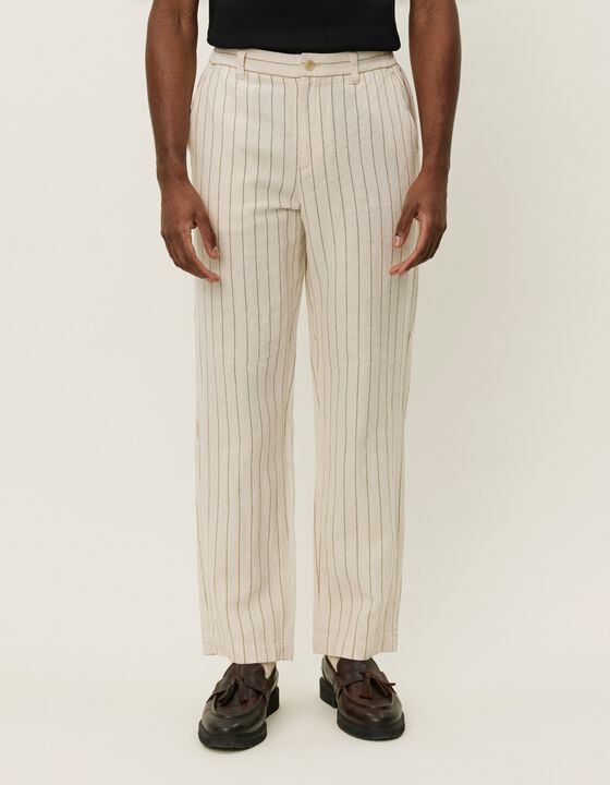 Pino Striped Linen Pants