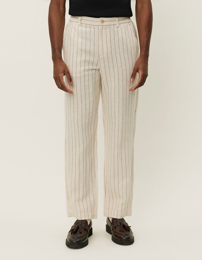 Pino Striped Linen Pants