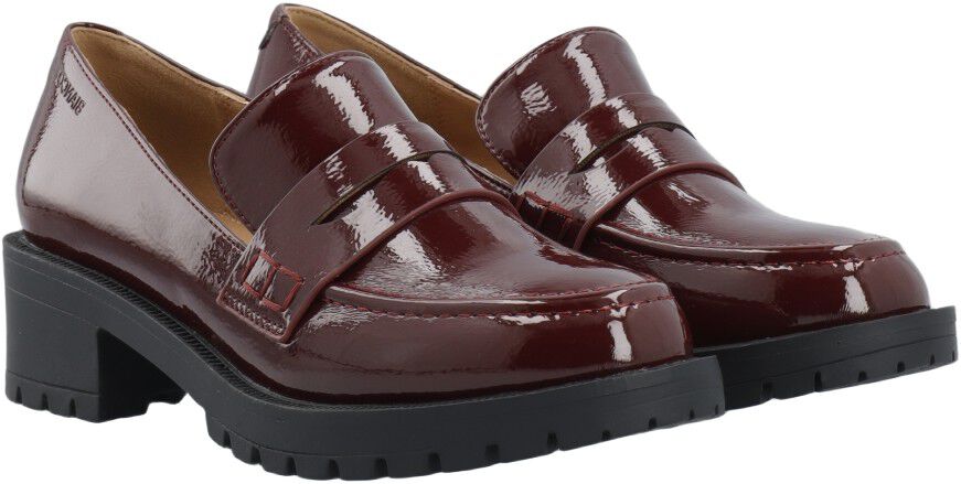 BIAPEARL Simple Penny Loafer Patent Aquarius