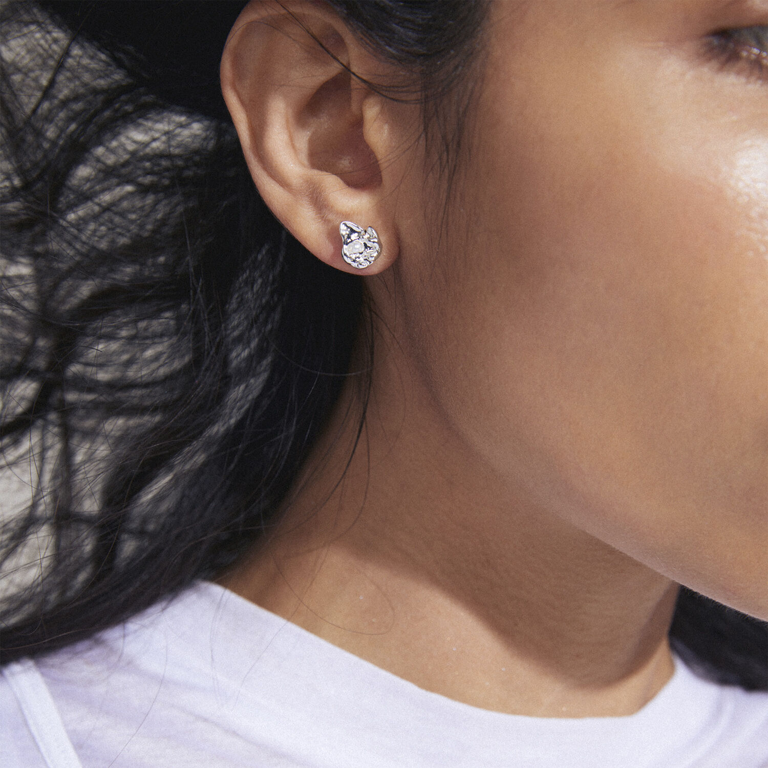 INAYA recycled earrings silver-plated