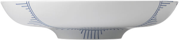 Blå Mega Riflet 34 cm Fad