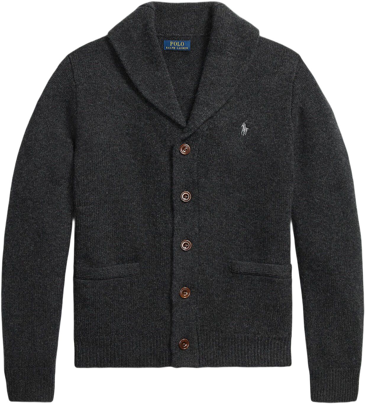 Wool-Cashmere Shawl-Collar Cardigan