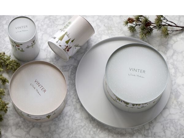 Kakburksset Vinter 22x12/20x10 cm Arctic Ice/Woodrose Metall