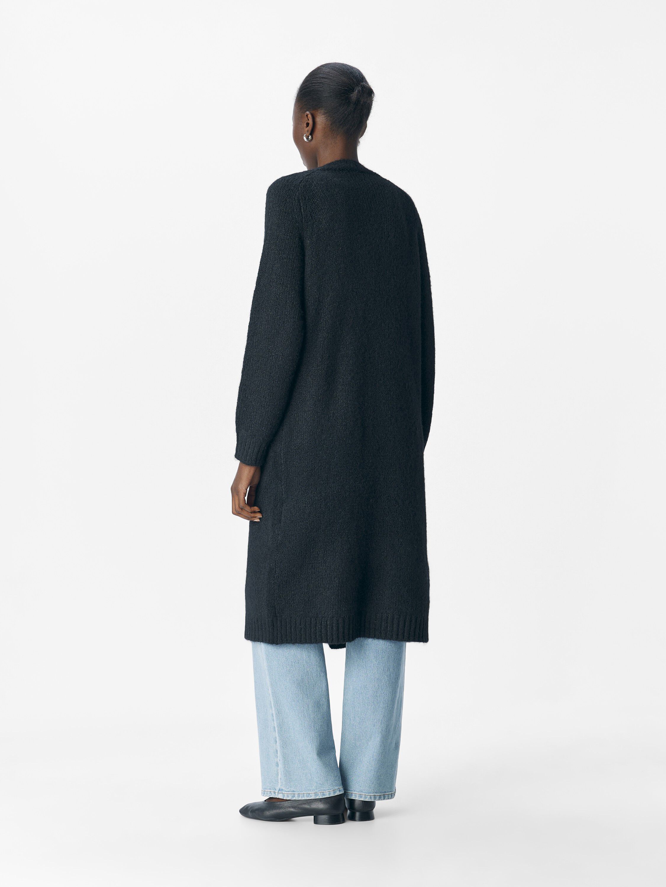 Objmilu Ls Lo Long Knit Cardigan Noos