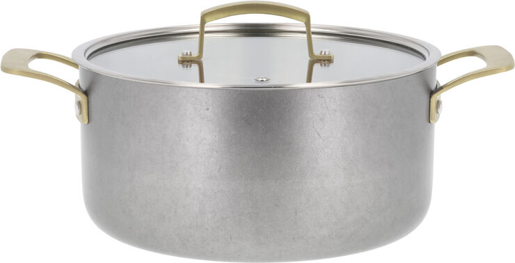 "Gryte med lokk Durance 5 liter 24 cm Rustfritt stål"