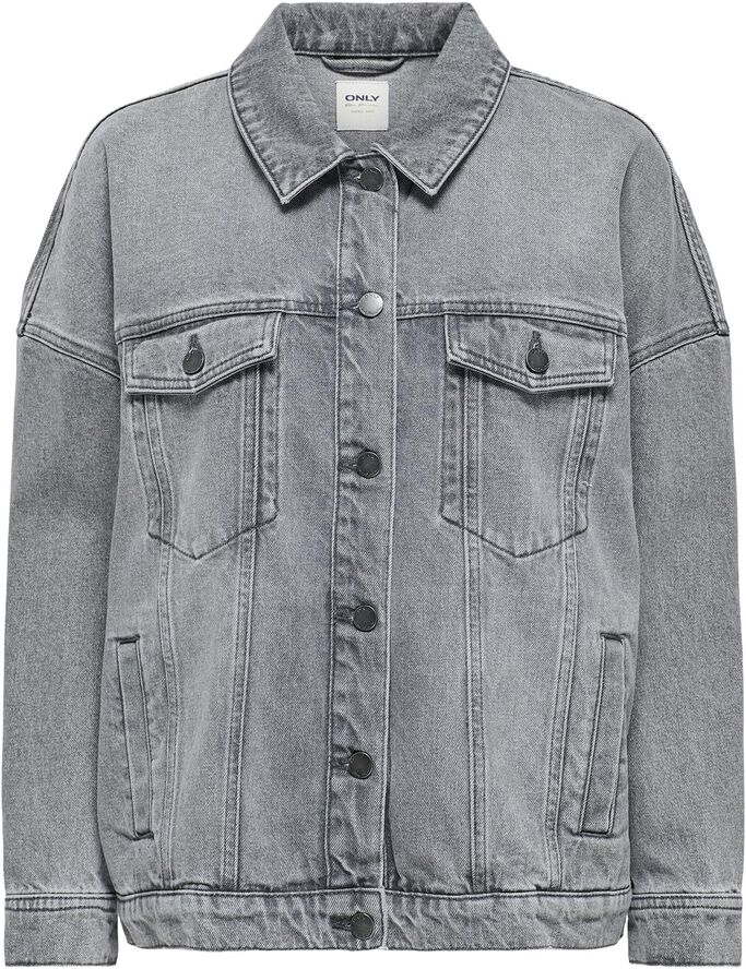 ONLOCEAN L/S OVERSIZE JKT GREY DNM