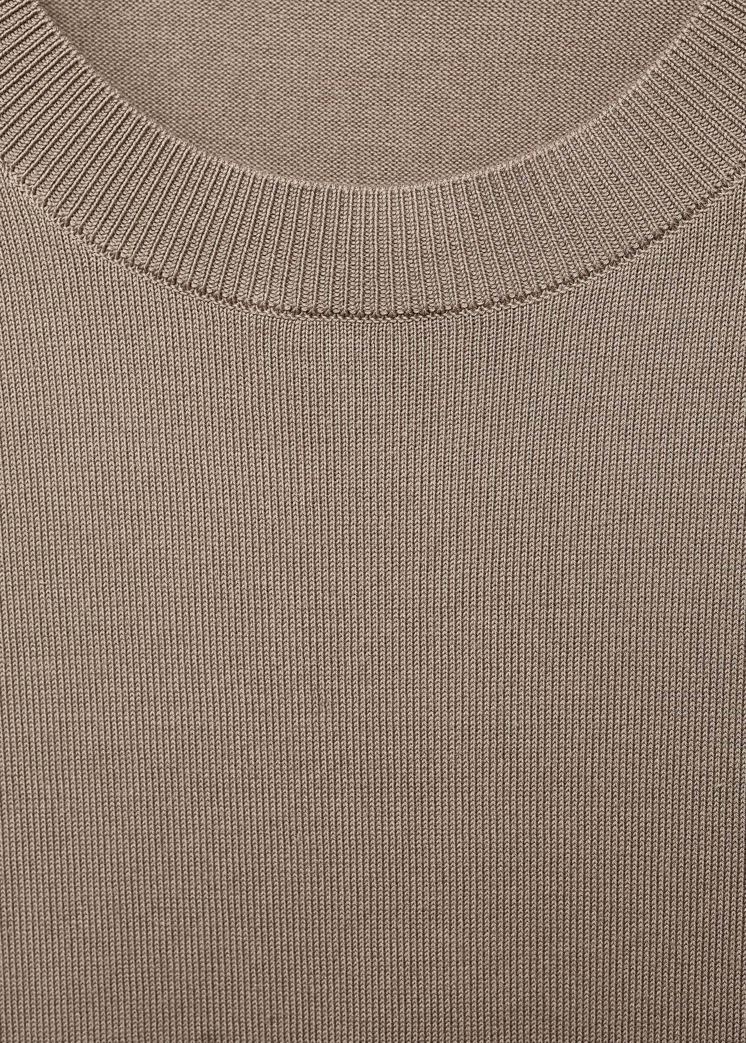 Cotton fine-knit t-shirt