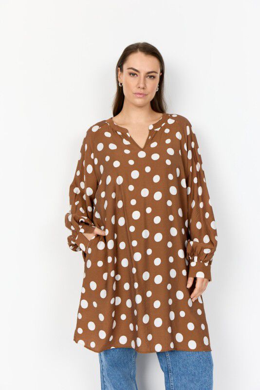 Curvy WA-CELIA 3 Tunika Brun