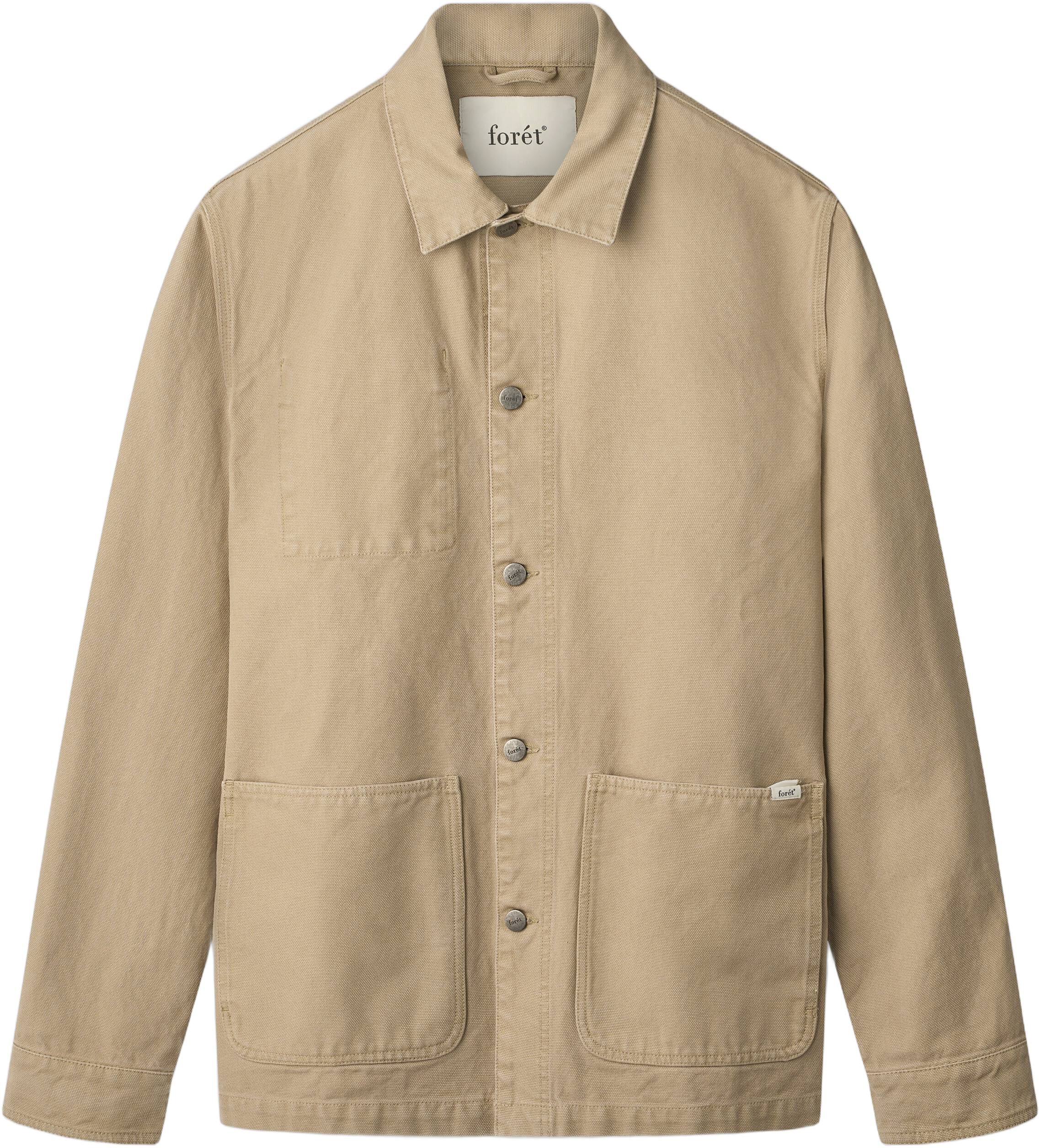 WOOD EMBROIDERY OVERSHIRT