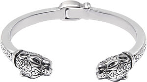 Men's Panther Bangle in Stainless Steel