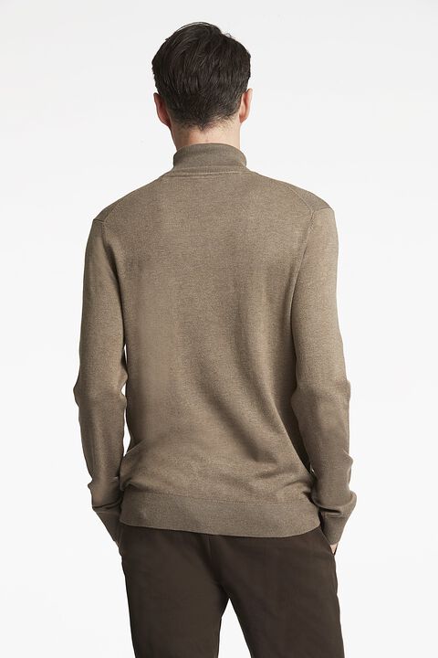 Ecovero L/S roll neck knit
