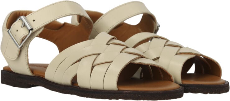 Fletsandal med åben tå og hæl