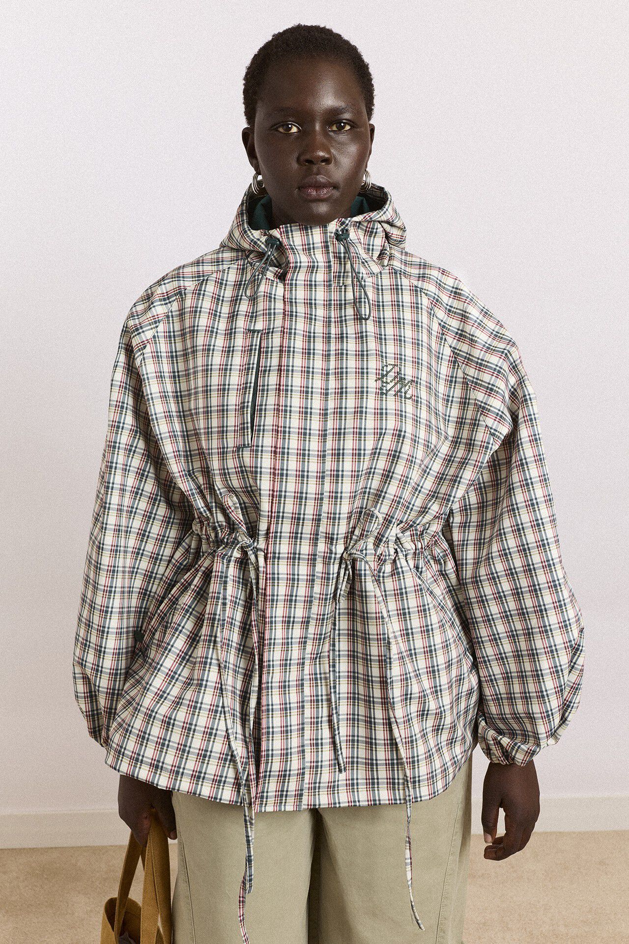 LIU RAINCOAT - ELDERBERRY CHECK