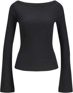 JXFIFI STR BOATNECK LS WIDE TOP JRS