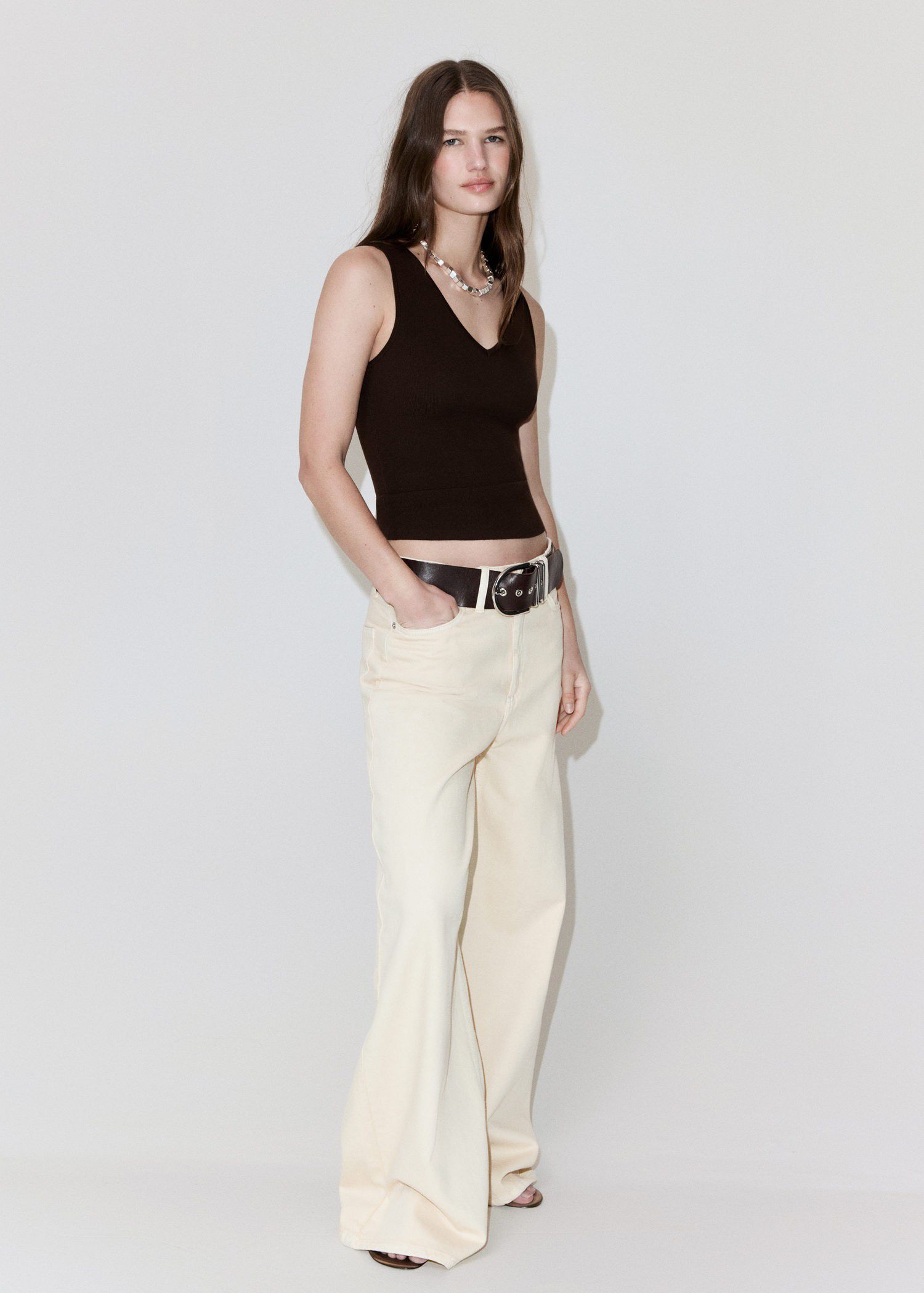 Fine-knit top