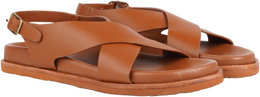 BOLOGNA - CROSSING STRAPS WITH THIN HEEL STRAP