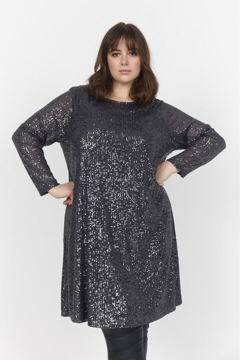 Curvy WA-KATHRINE 4 Kjole Mørk grå