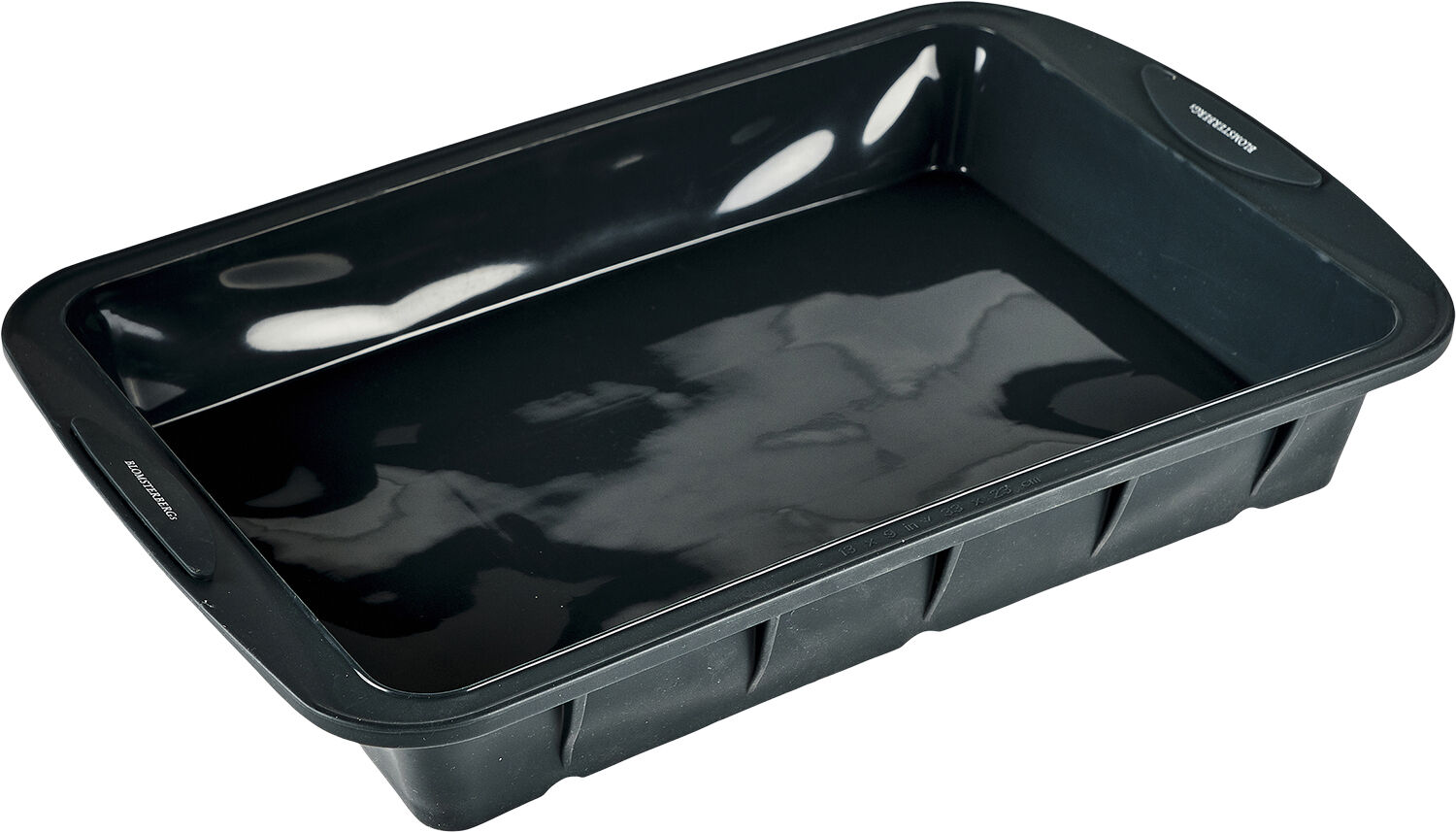 Bakform 39x25x6 cm Gr&aring; Silikon