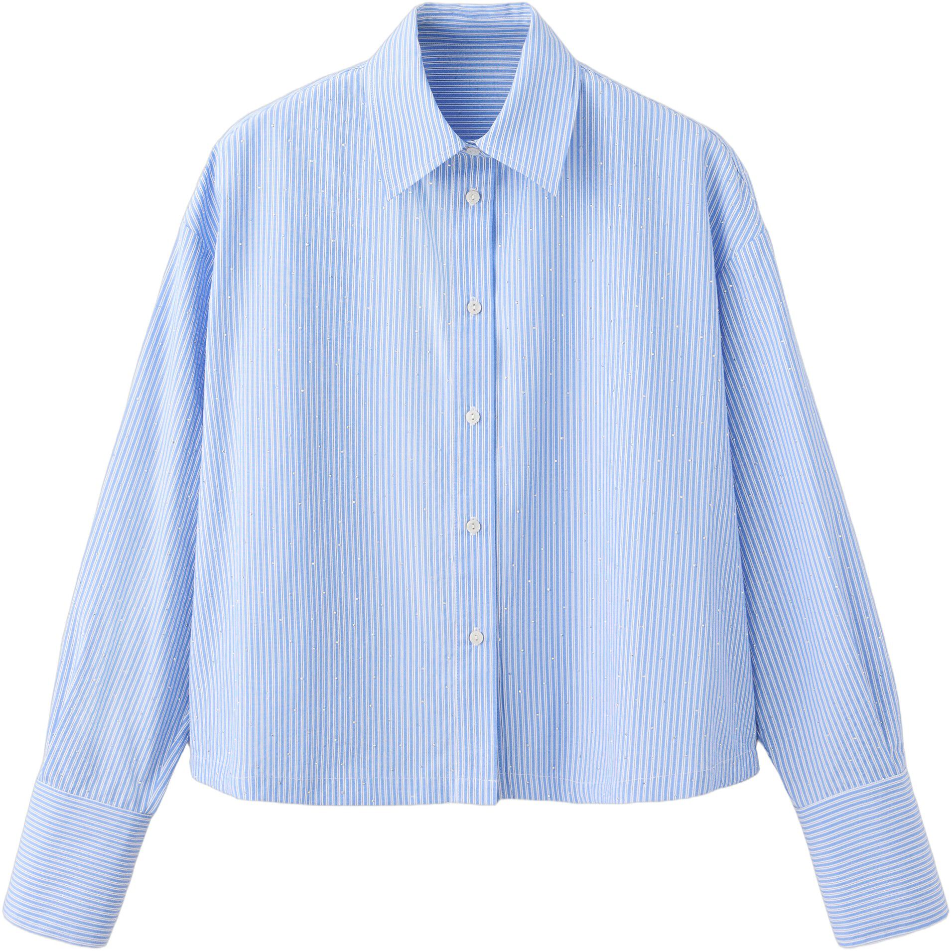 Striped shirt with strass
