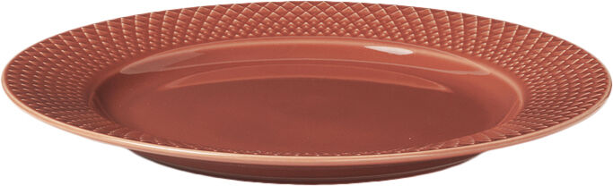 Rhombe Frokosttallerken &Oslash;23 cm terracotta porcel&aelig;n