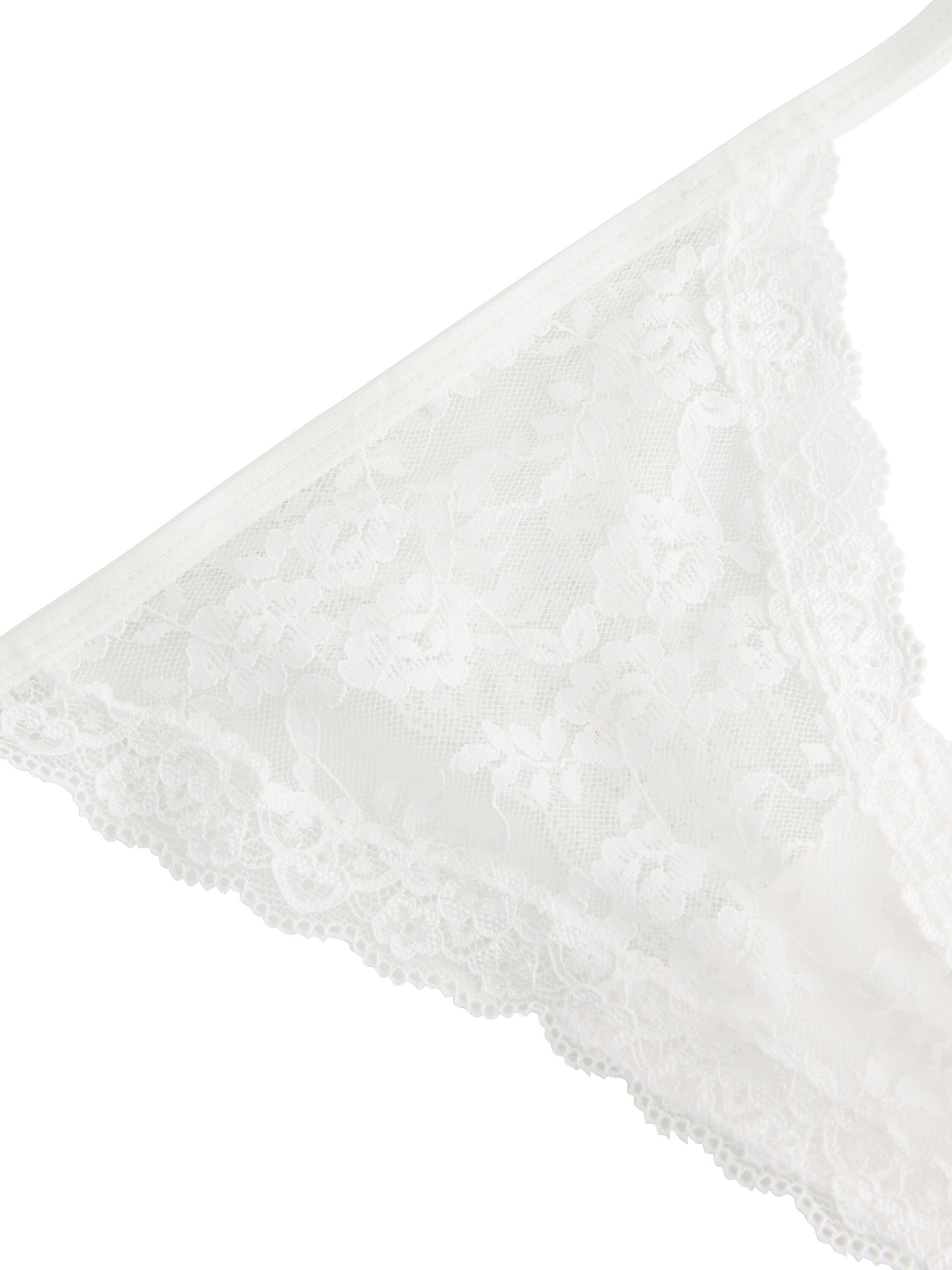 G-streng i gennemsigtig blonde med