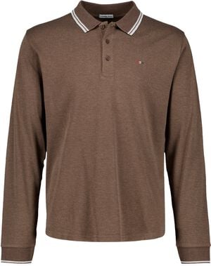 Cashmere touch polo L/S