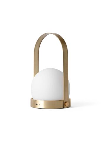 Carrie LED Lamp, Brushed Brass