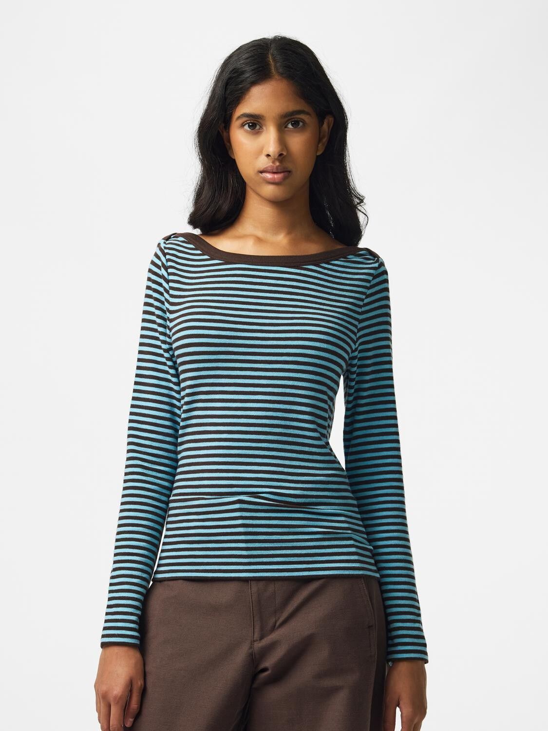 Pcsof Ls Boatneck Top Jrs Dm