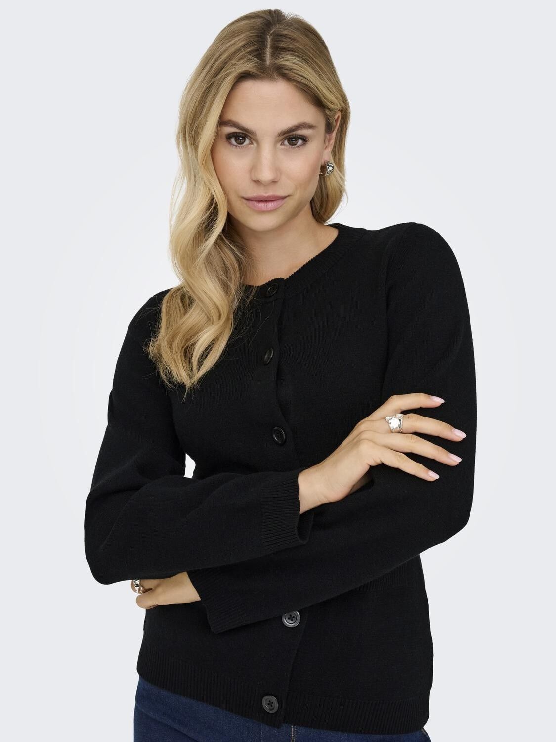 ONLKATIA LS FITTED ONECK CARDIGAN C